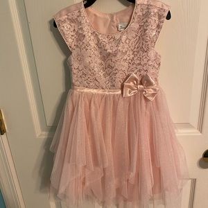 Fancy pink girls dress